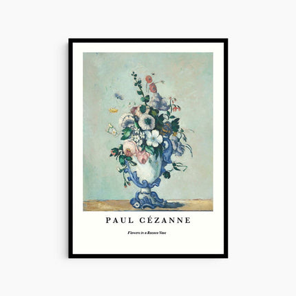 Paul Cézanne - Flowers in a Rococo Vase Poster