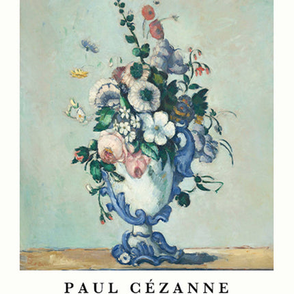 Paul Cézanne - Flowers in a Rococo Vase Poster