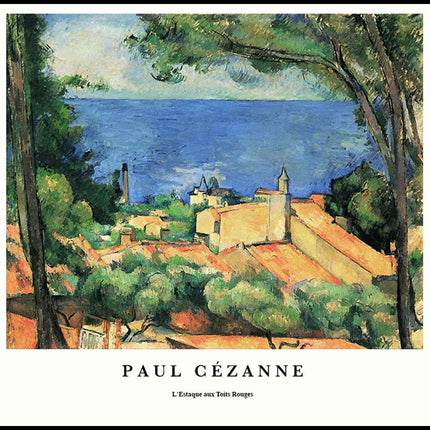 Paul Cézanne - L'Estaque Aux Toits Rouges Poster