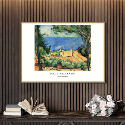 Paul Cézanne - L'Estaque Aux Toits Rouges Poster