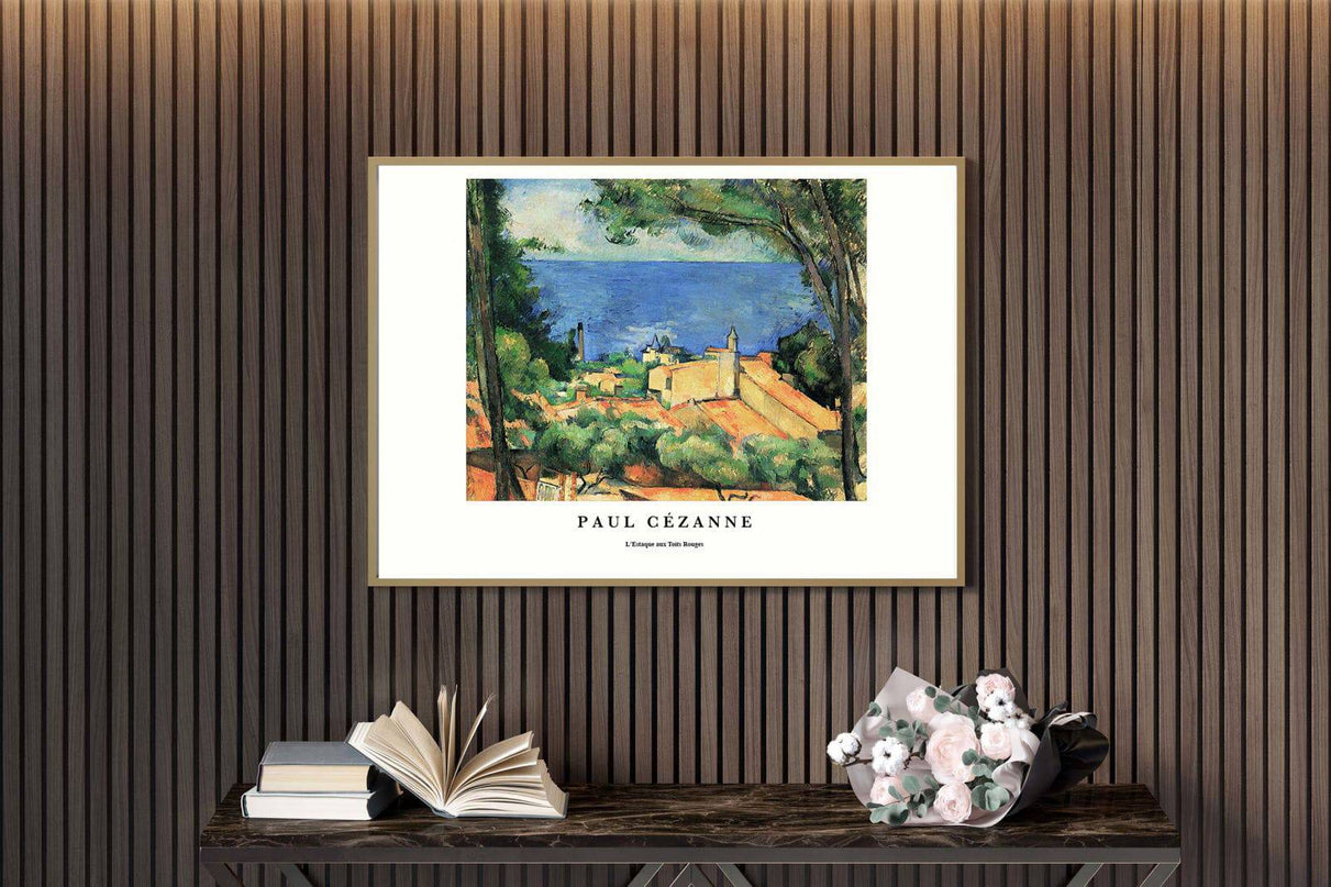 Paul Cézanne - L'Estaque Aux Toits Rouges Poster