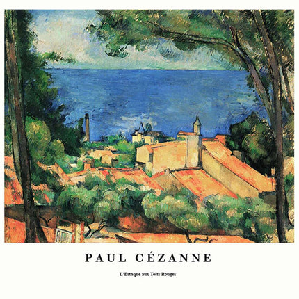 Paul Cézanne - L'Estaque Aux Toits Rouges Poster