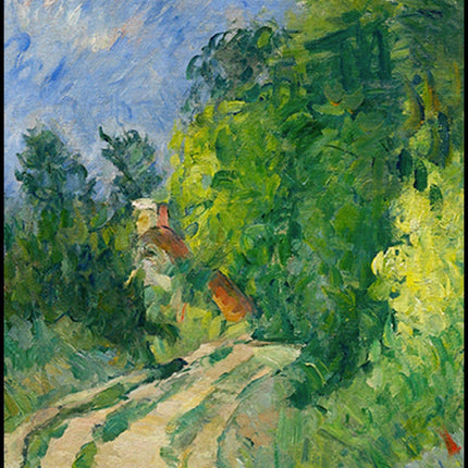 Paul Cézanne - La Route tournante en sous-bois
