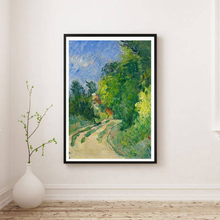 Paul Cézanne - La Route tournante en sous-bois