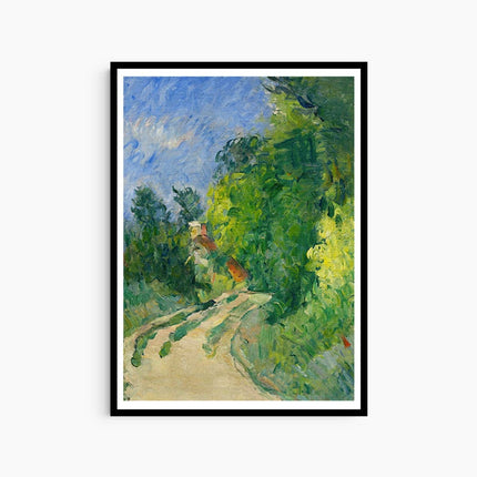 Paul Cézanne - La Route tournante en sous-bois
