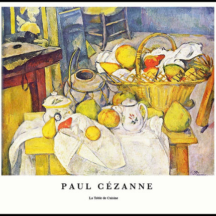 Paul Cézanne - La Table de Cuisine Poster