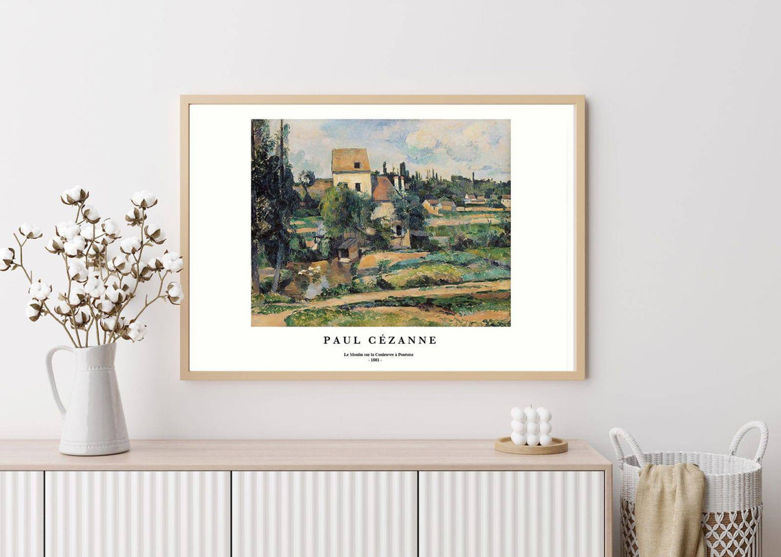 Paul Cézanne - Le Moulin sur la Couleuvre à Pontoise Poster
