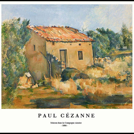 Paul Cézanne - Maison dans la Campagne Aixoise Poster