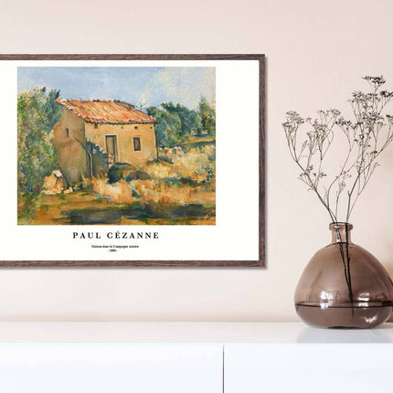 Paul Cézanne - Maison dans la Campagne Aixoise Poster