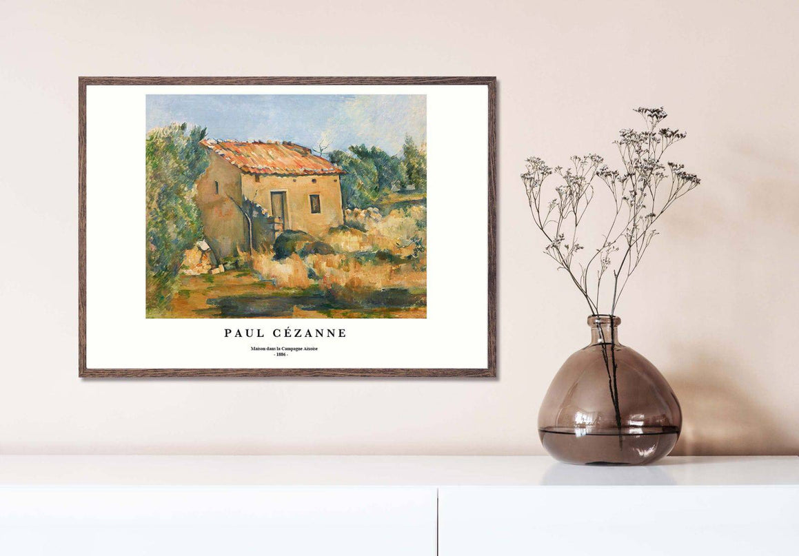Paul Cézanne - Maison dans la Campagne Aixoise Poster