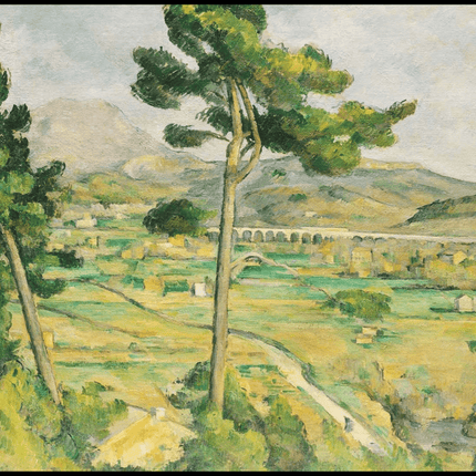 Paul Cézanne - Mont Sainte-Victoire and the Viaduct of the Arc River Valley
