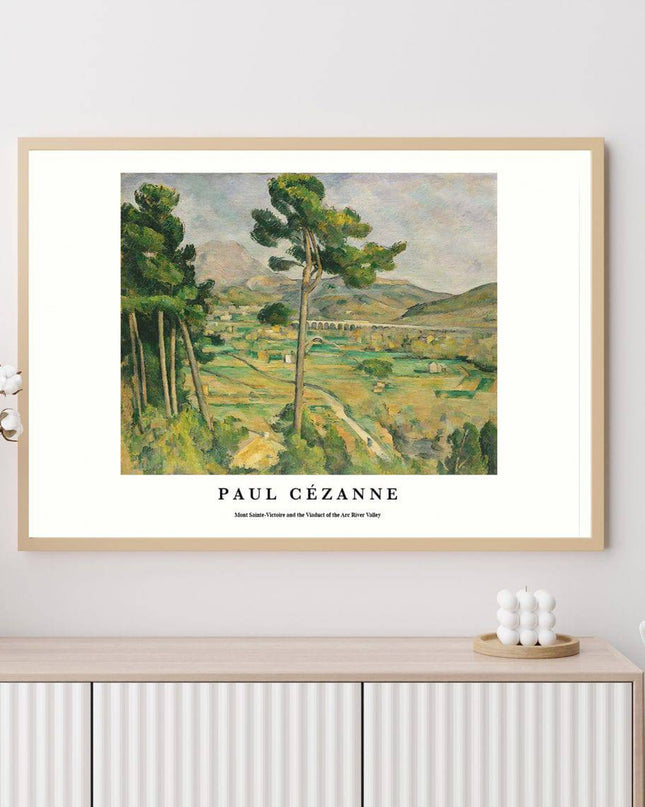 Paul Cézanne - Mont Sainte-Victoire and the Viaduct of the Arc River Valley Poster