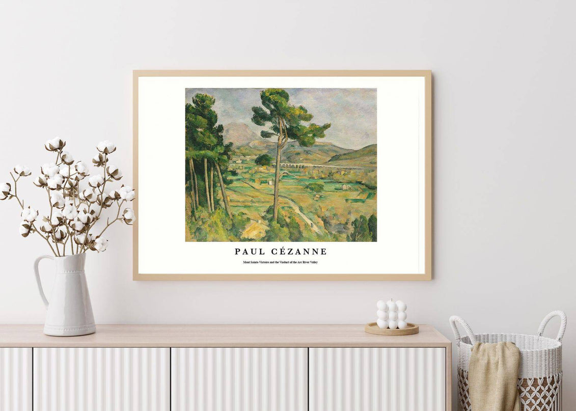 Paul Cézanne - Mont Sainte-Victoire and the Viaduct of the Arc River Valley Poster