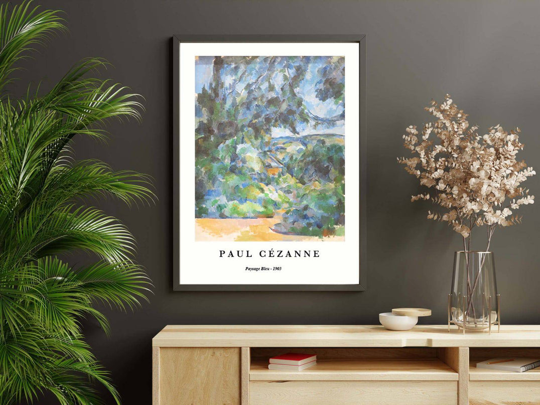 Paul Cézanne - Paysage Bleu Poster