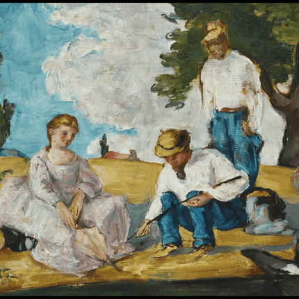 Paul Cézanne - Picnic on a Riverbank
