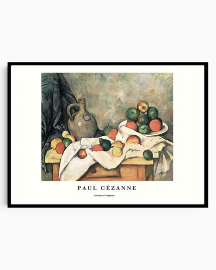 Paul Cézanne - Rideau 'Cruchon et Compotier' Poster