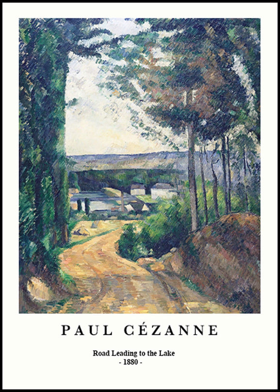 Paul Cézanne - Road Leading to the Lake Poster