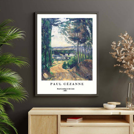 Paul Cézanne - Road Leading to the Lake Poster