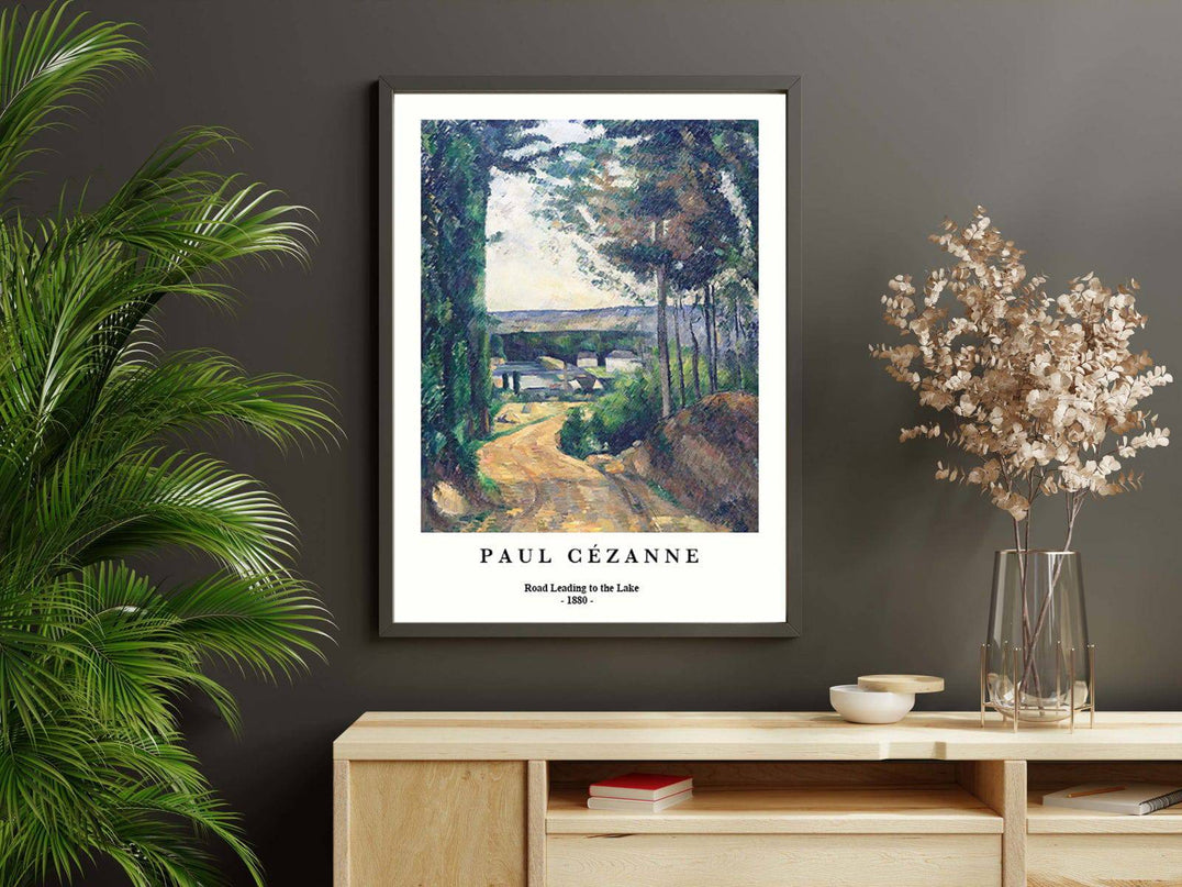 Paul Cézanne - Road Leading to the Lake Poster