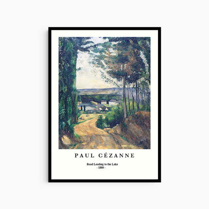 Paul Cézanne - Road Leading to the Lake Poster