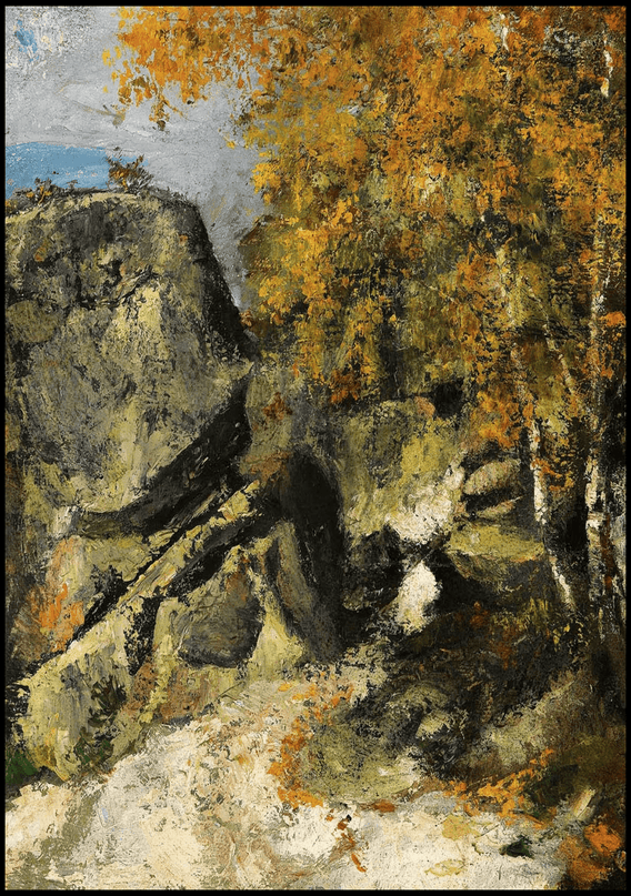 Paul Cézanne - Rochers Dans La Fôret 'Fontainebleau'