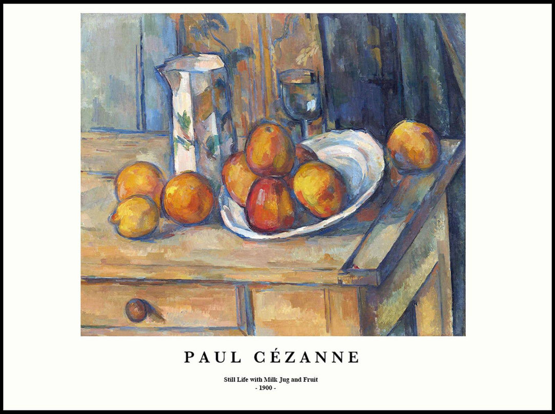 Paul Cézanne - Still Life with Milk Jug and Fruit Poster