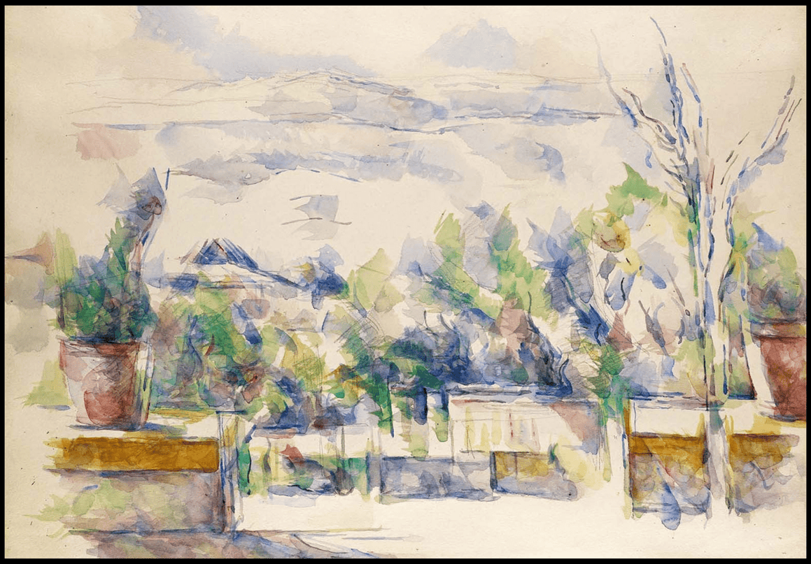 Paul Cézanne - The Terrace at the Garden at Les Lauves