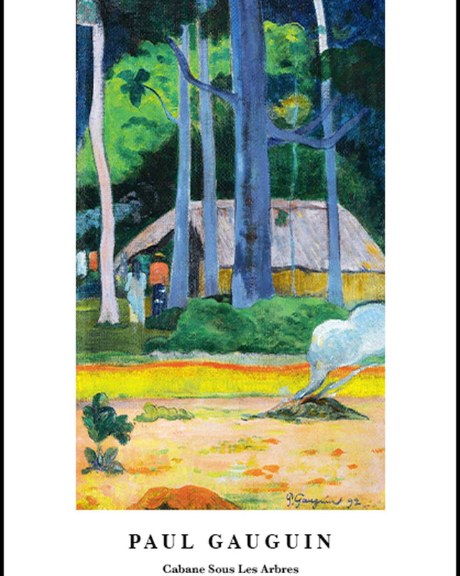 Paul Gauguin - Cabane Sous Les Arbes Poster