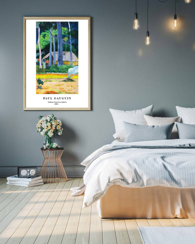 Paul Gauguin - Cabane Sous Les Arbes Poster