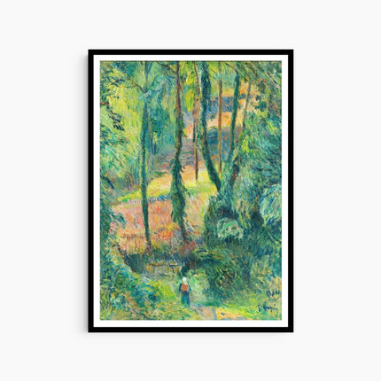 Paul Gauguin - Chemin Creux Dans Une Pente Boisée