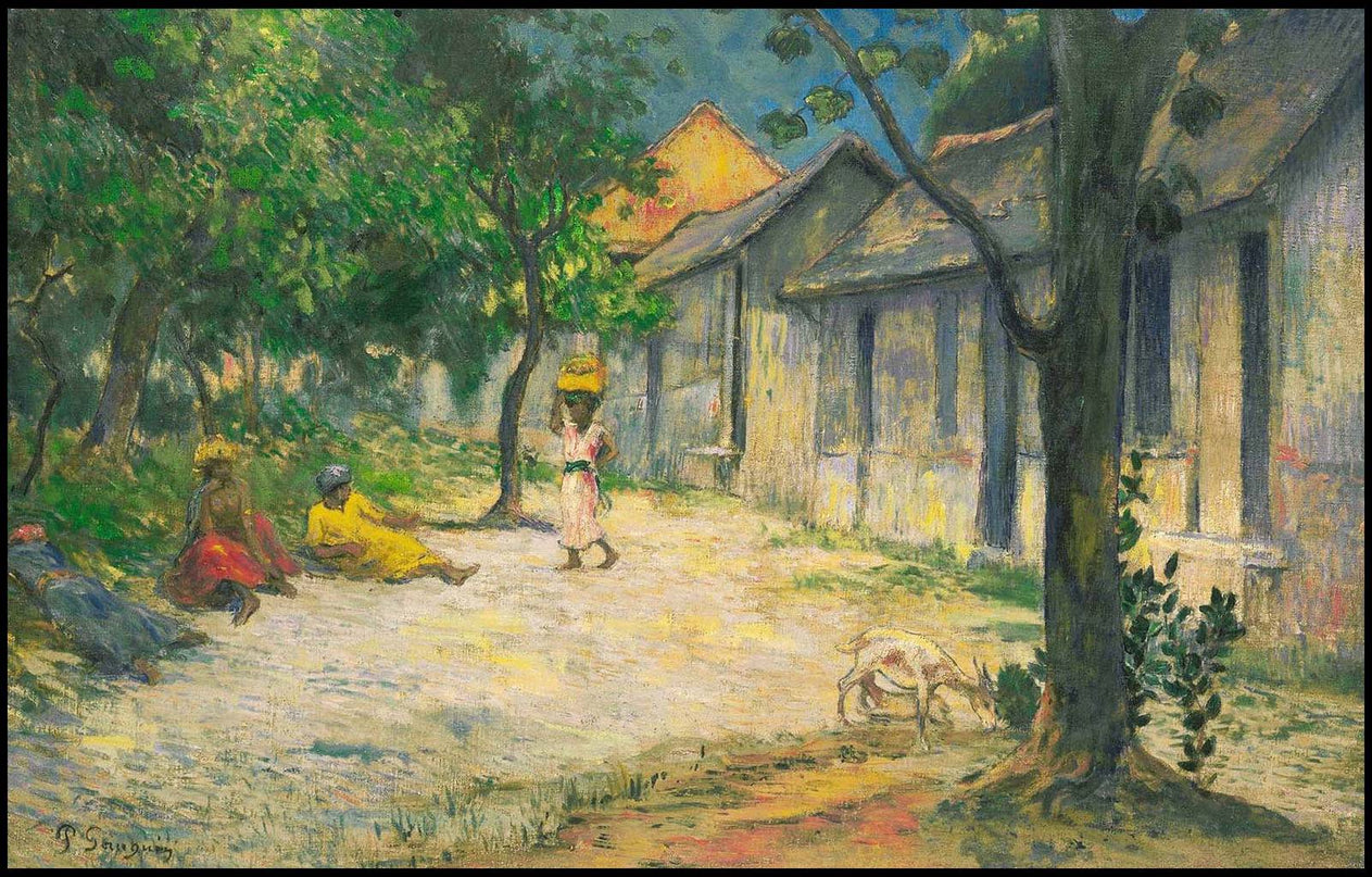 Paul Gauguin - Femmes et Chevre dans le Village