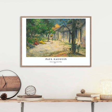 Paul Gauguin - Femmes et Chevre dans le Village Poster