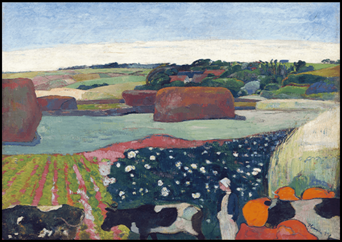 Paul Gauguin - Haystacks in Brittany
