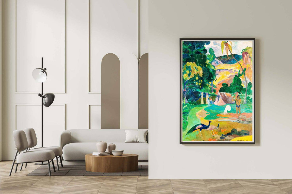 Paul Gauguin - Matamoe 'Death' Landscape with Peacocks
