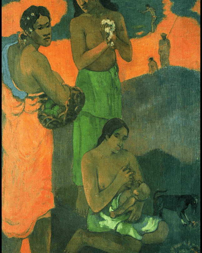Paul Gauguin - Maternity 'Three Women on the Seashore'