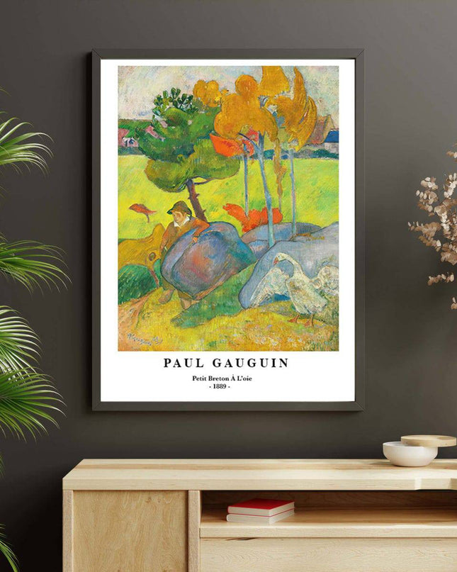 Paul Gauguin - Petit Breton à L'oie Poster