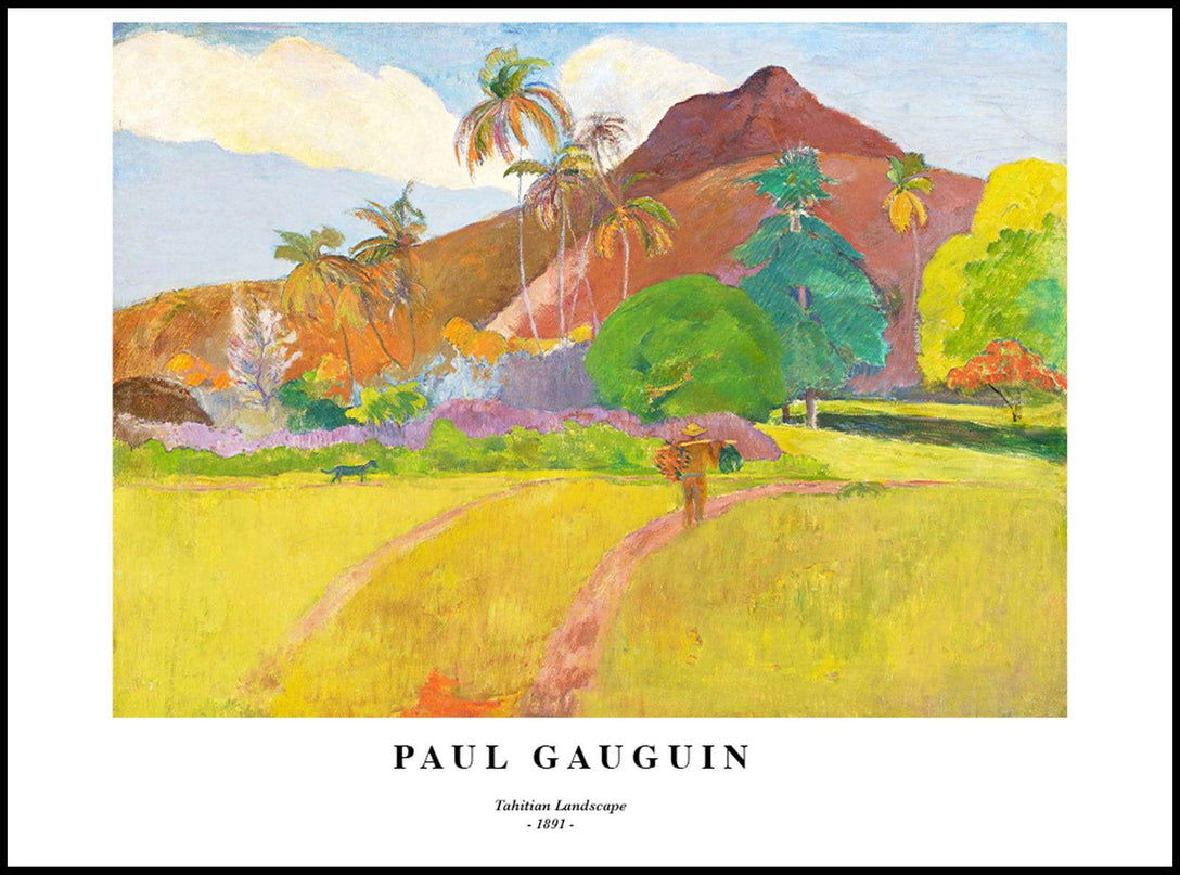Paul Gauguin - Tahitian Landscape No 1 Poster