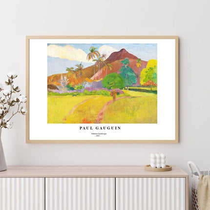 Paul Gauguin - Tahitian Landscape No 1 Poster