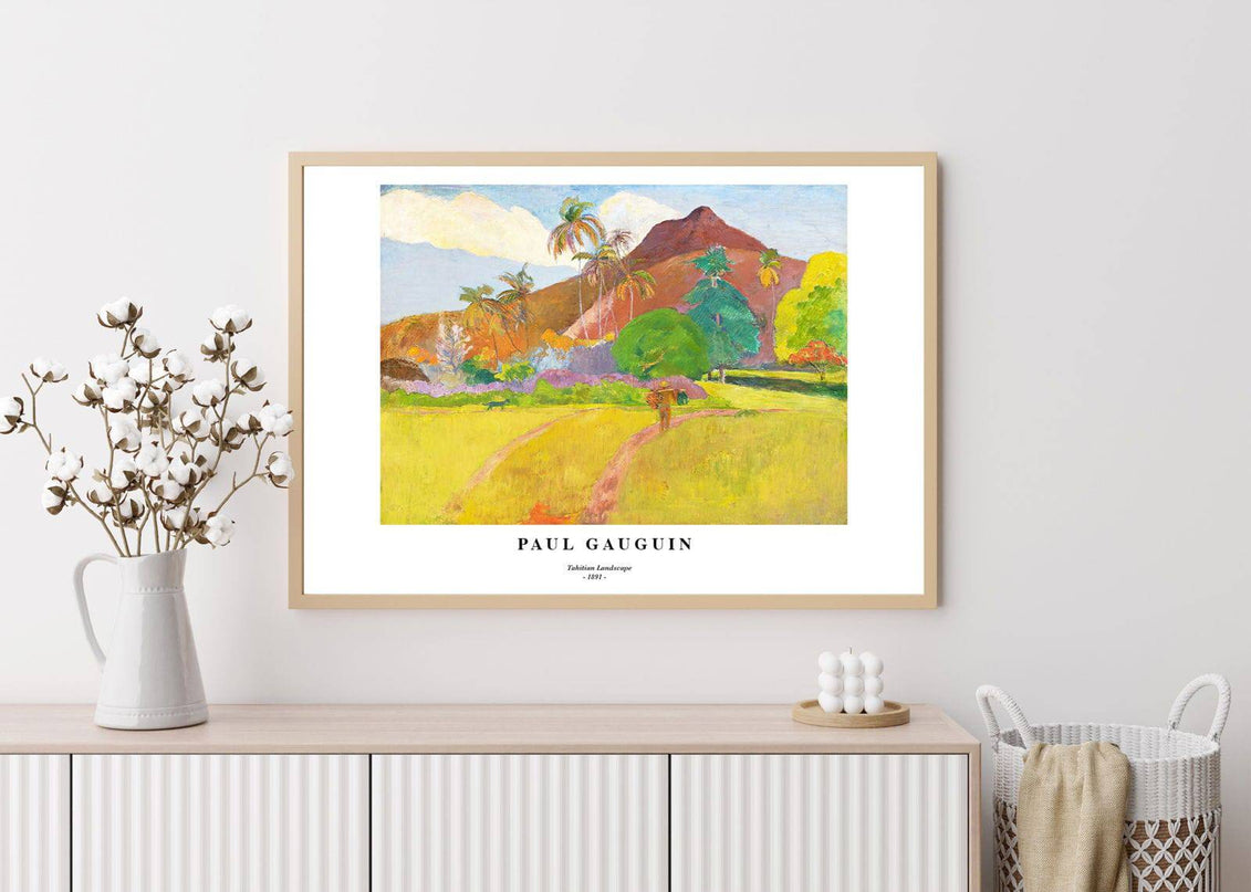 Paul Gauguin - Tahitian Landscape No 1 Poster