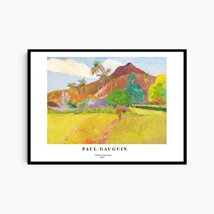 Paul Gauguin - Tahitian Landscape No 1 Poster
