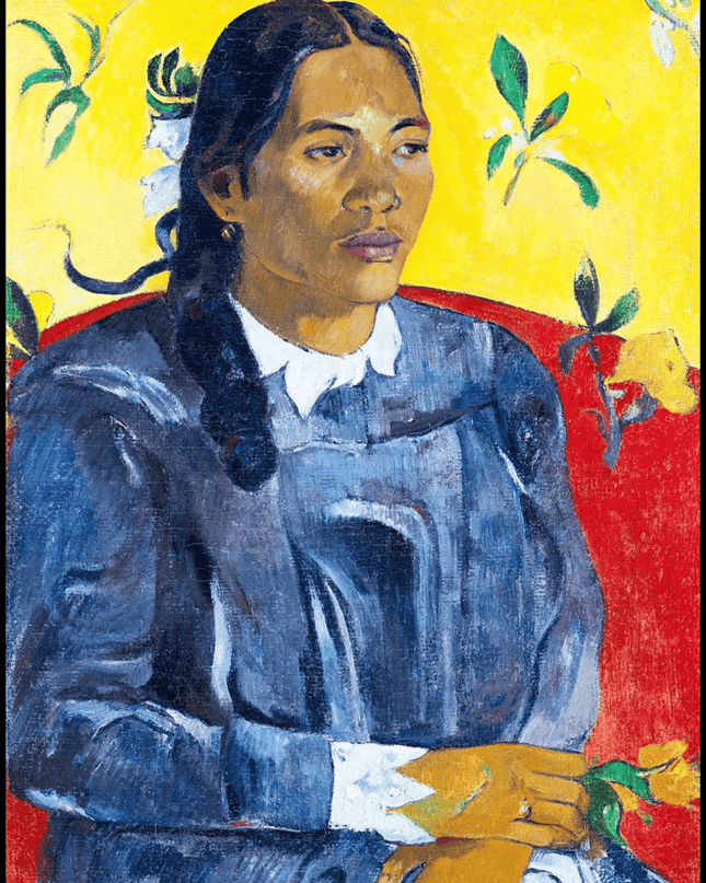 Paul Gauguin - Tahitian Woman with a Flower