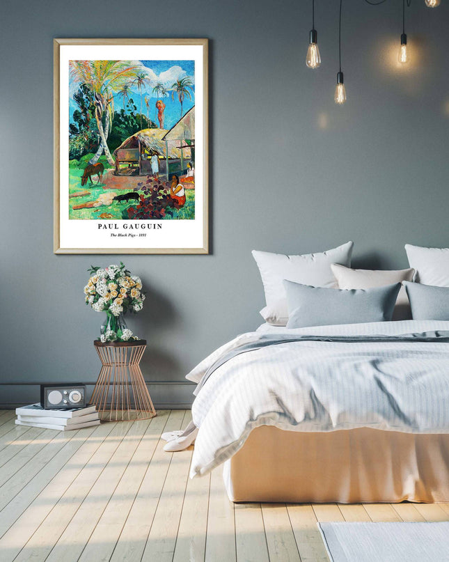 Paul Gauguin - The Black Pigs Poster