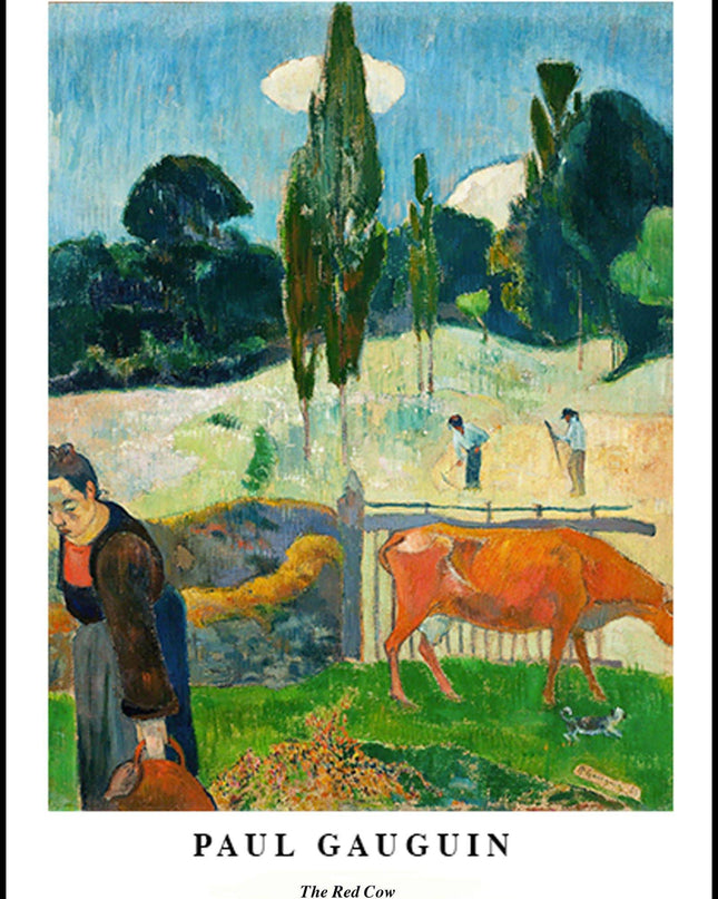 Paul Gauguin - The Red Cow Poster