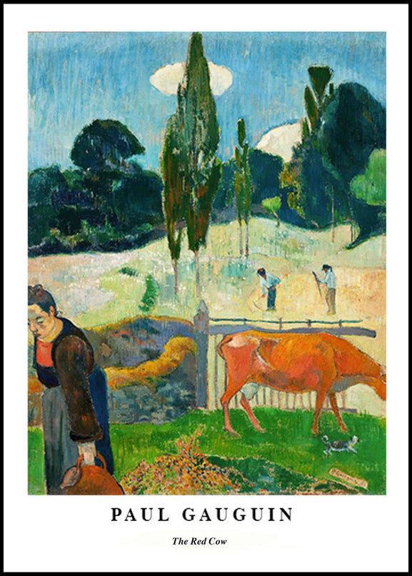 Paul Gauguin - The Red Cow Poster