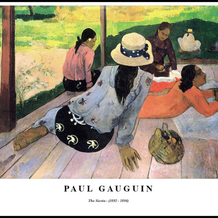 Paul Gauguin - The Siesta Poster