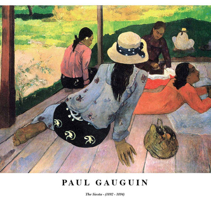 Paul Gauguin - The Siesta Poster