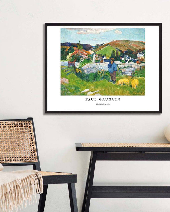 Paul Gauguin - The Swineherd Poster