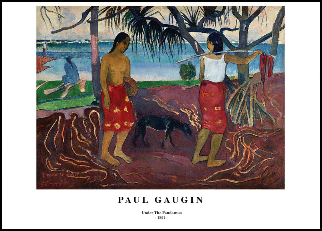 Paul Gauguin - Under The Pandamus Poster
