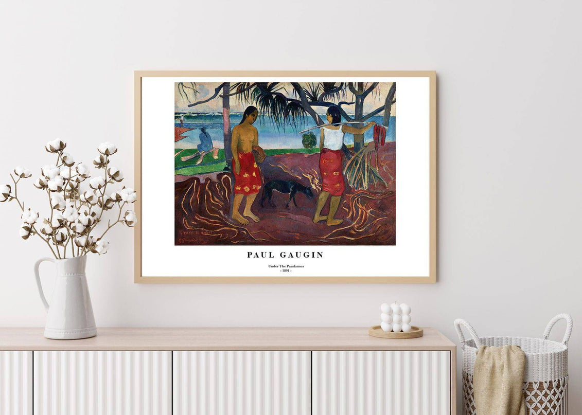 Paul Gauguin - Under The Pandamus Poster