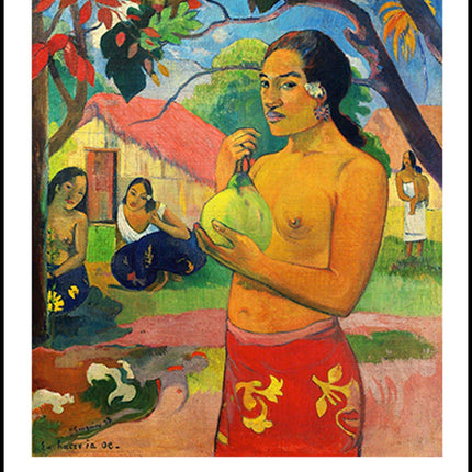 Paul Gauguin - Woman Holding a Fruit Poster